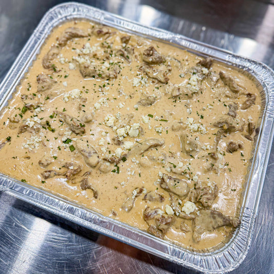 (CATERING) Iscas de Filé Mignon ao Molho de Gorgonzola