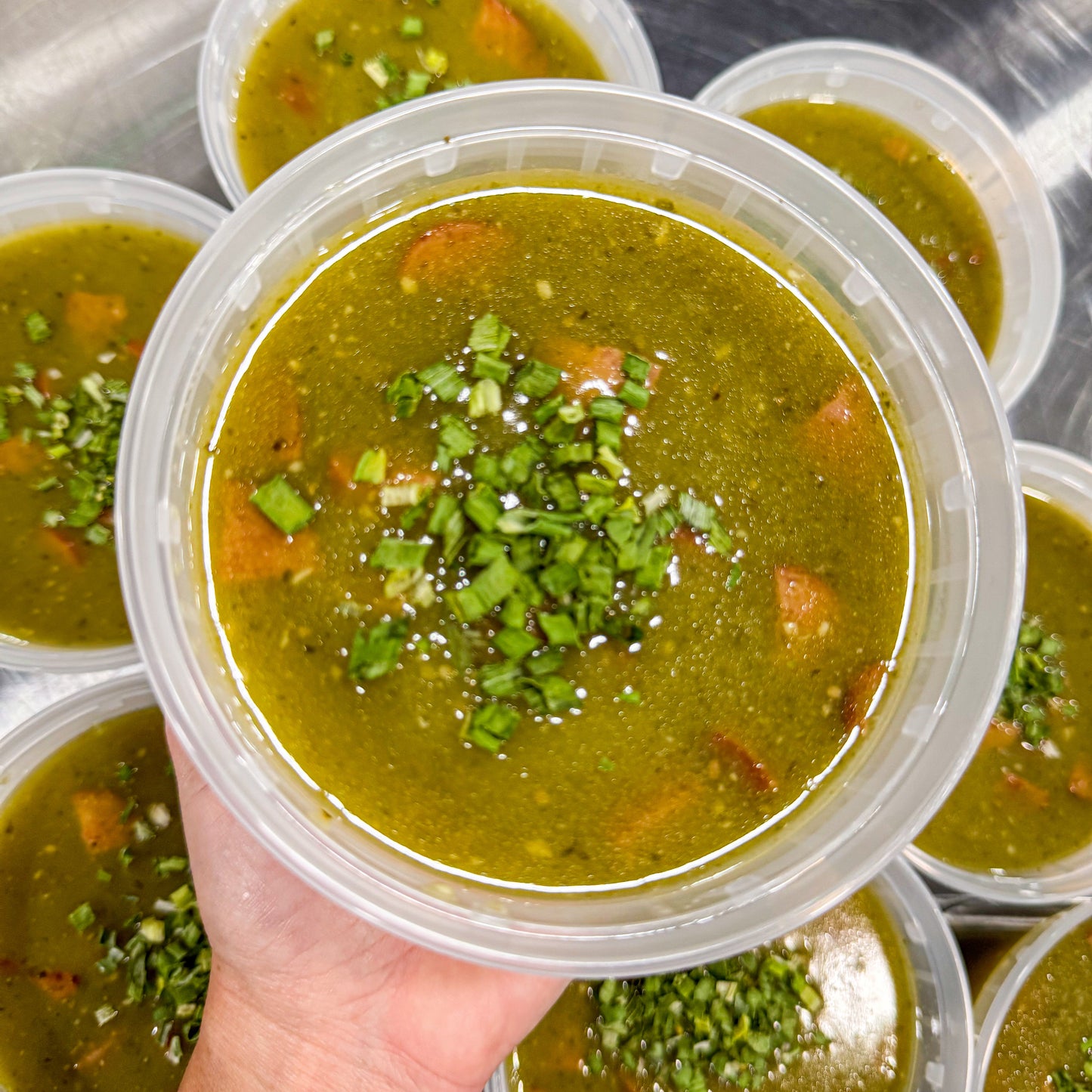 Caldo Verde com Calabresa