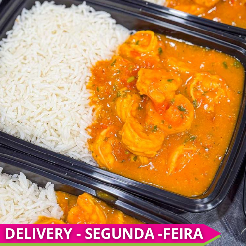 CASEIRO ECONÔMICO - Bobó de camarão capixaba, servido com arroz branco