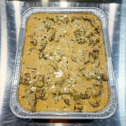 (CATERING) Iscas de Filé Mignon ao Molho de Gorgonzola