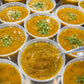 Caldo de Abobora com Carne Desfiada